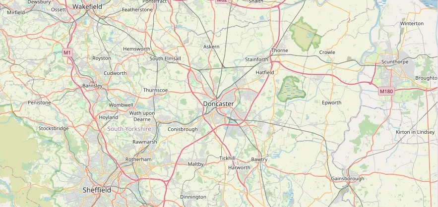 Map of the Doncaster area we cover